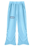 IT GIRL "GLACIE" FADE WASH RUCHED SWEATPANTS