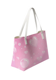 JOY POWDER FAUX LEATHER TOTE BAG
