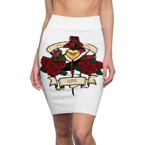 LOVE CAPTURED PENCIL SKIRT