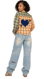 IT GIRL "BOUND & BOURBON" FADE WASH JEANS