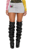 TREND GLOW DRAWSTRING MINI SKIRT