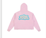IT GIRL "RUNWAY QUEENS" FADE WASH DISTRESSED HYM HOODIE