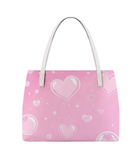 JOY POWDER FAUX LEATHER TOTE BAG