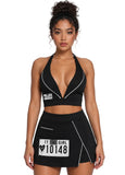 LOVE MATCH "IT GIRL" HALTER CROP