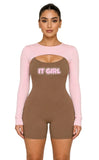 IT GIRL "GINGER SNAP" ROMPER