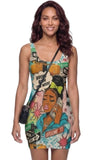 IN A FRENZY MINI DRESS