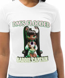 DM'S FLOODED "BADDIE CAPTAIN" TOP