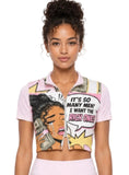 RICH MEN ONLY TWO WAY ZIPPER TOP