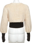 FURRY SNATCH CROP JACKET