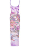 TASUKI MESH MAXI DRESS
