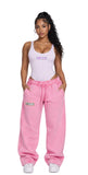 IT GIRL "LUSHII" VINTAGE WASH FLEECE JOGGERS