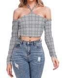 FRONT ROW LACE UP HALTER