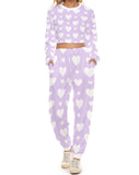SPAM MY DM'S CROP SWEATSUIT