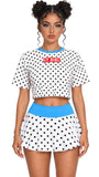 IT GIRL "FUN RICH" PLEATED SKIRT
