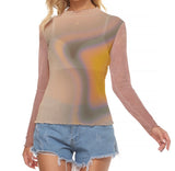 DOLLED UP MESH TOP