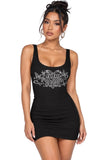 IDK I'M JUST HER BODYCON MINI DRESS