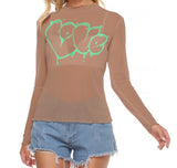 QUIET IN LOVE MESH TOP