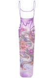 TASUKI MESH MAXI DRESS