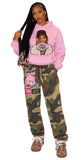 IT GIRL "RUNWAY QUEENS" WIDE LEG CAMO PANTS
