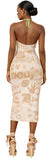 CREME MUNCHY MAXI DRESS