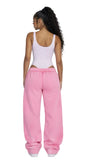 IT GIRL "LUSHII" VINTAGE WASH FLEECE JOGGERS