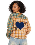 IT GIRL "BOUND & BOURBON" PLAID SHIRT