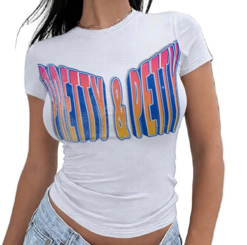 PRETTY & PETTY SLIM FIT T-SHIRT