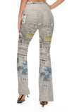 CASE DISMISSED FLARE PANTS