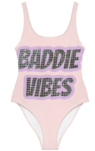 BADDIE VIBES "LUX" SWIM-BODYSUIT