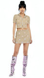 WARM HEARTS MINI SKIRT