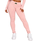 IT GIRL "BLUSH BEATS" HIGH WAISTED LEGGINGS