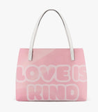 LOVE IS KIND FAUX LEATHER TOTE