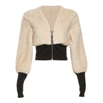 FURRY SNATCH CROP JACKET