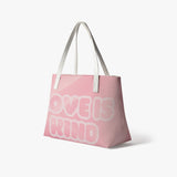 LOVE IS KIND FAUX LEATHER TOTE