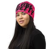 HER VIBE IS PRETTY "MONOGRAM" BEANIE