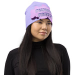 PUSHING PRETTY “CRUSHED GRAPE” BEANIE